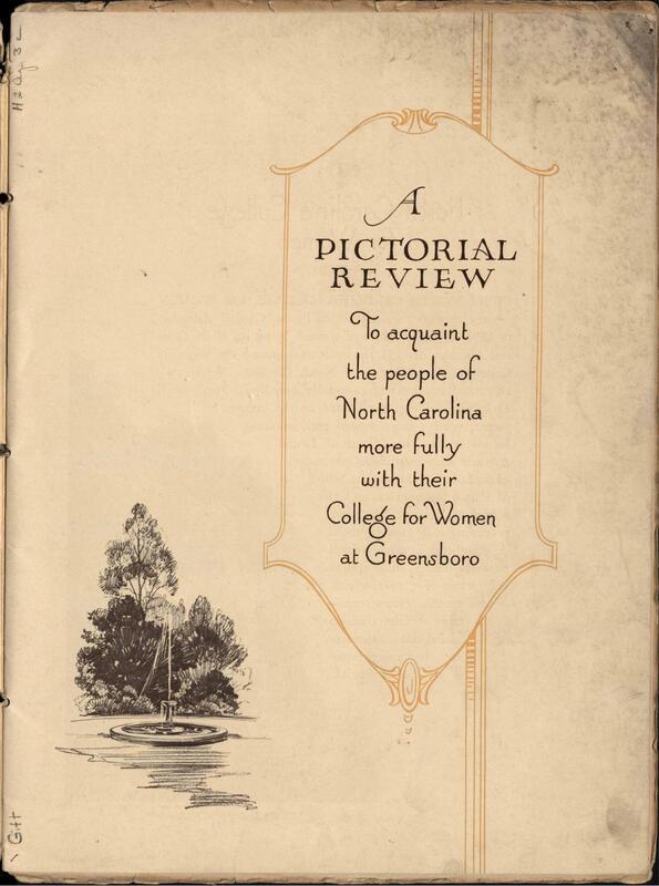 A brief brochure about the College for Women at Greensboro