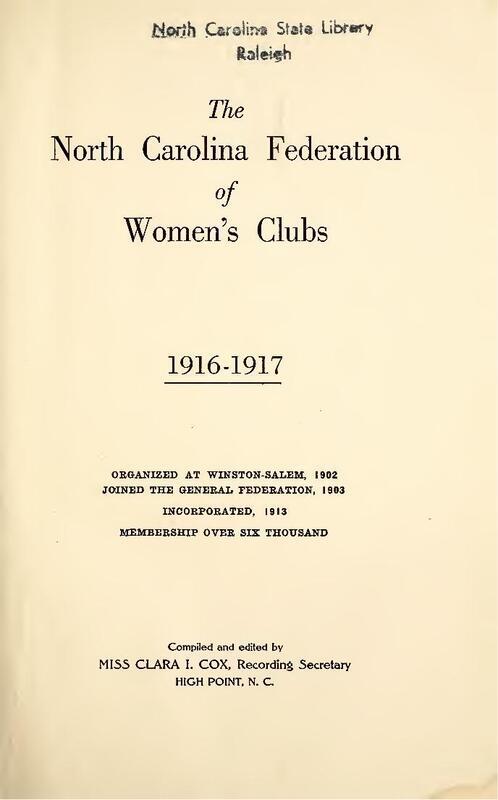 1916-1917 Yearbook. Compiled and edited by Miss Clara I. Cox.